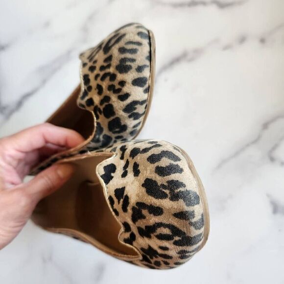 Gymboree size 2 girls cheetah cat ears gold slip on ballet flats - Picture 6 of 6